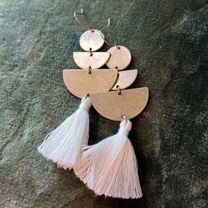 Pierced dangle earrings